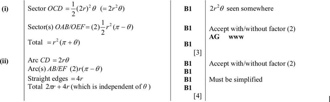 Mark scheme for November 2015 P13 Q4