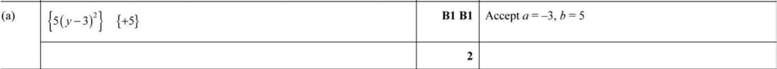 Mark scheme for November 2021 P13 Q3a