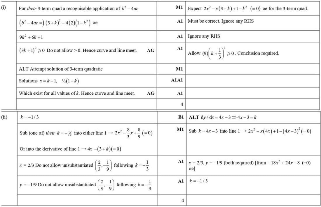Mark scheme for Nov 2018 p13 q9