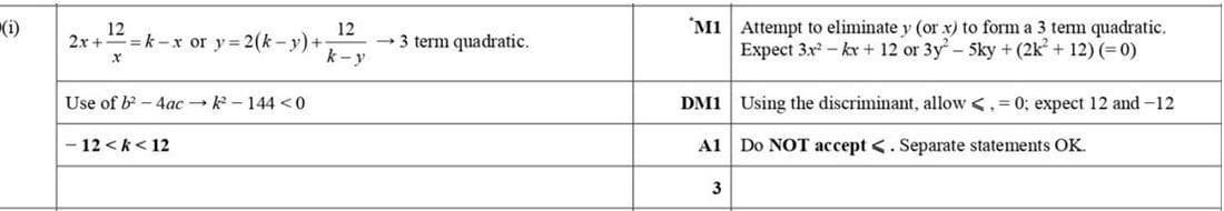 Mark scheme for Nov 2018 p12 q10i