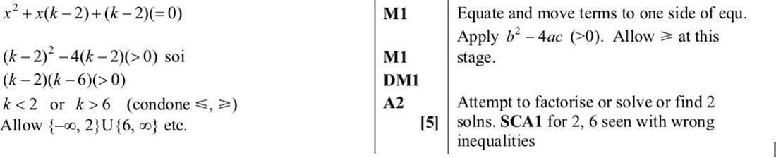 Mark scheme for Nov 2014 p11 q5