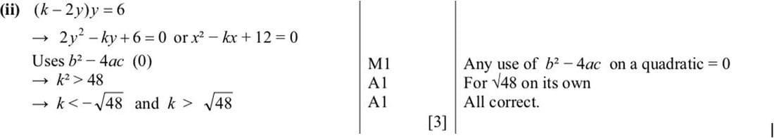 Mark scheme for June 2012 p13 q10ii