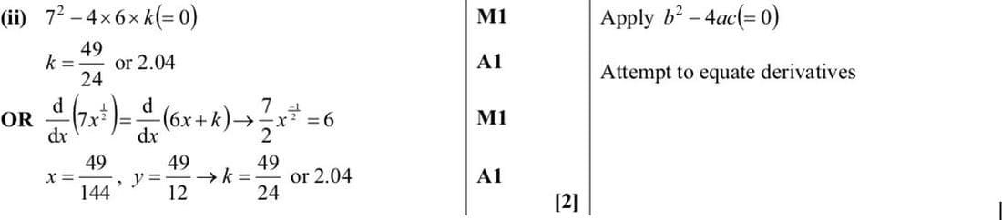 Mark scheme for June 2012 p11 q5ii