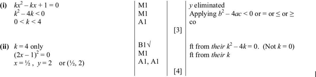 Mark scheme for Nov 2010 p12 q6