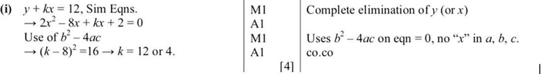 Mark scheme for June 2010 p13 q10i