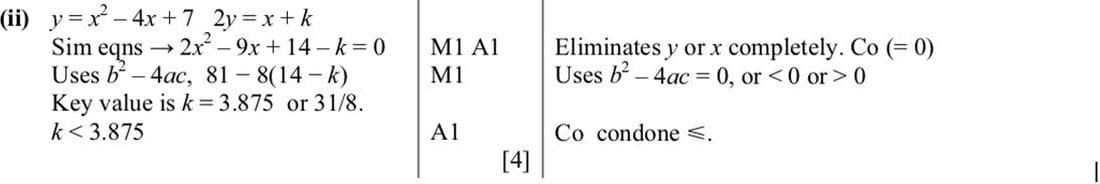 Mark scheme for Nov 2009 p12 q10ii
