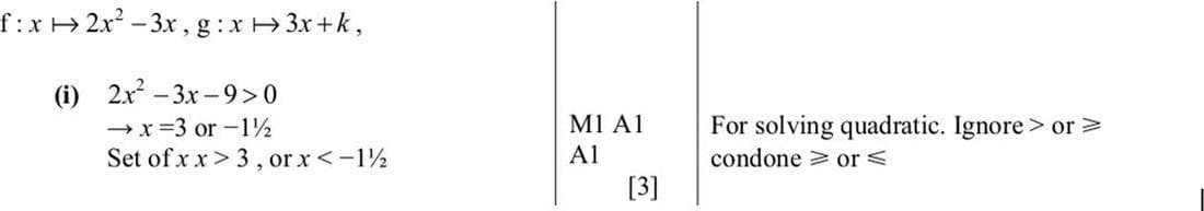 Mark scheme for November 2013 P12 Q10i