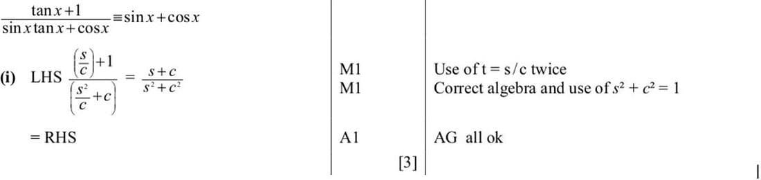 Mark scheme for June 2014 P13 Q4i