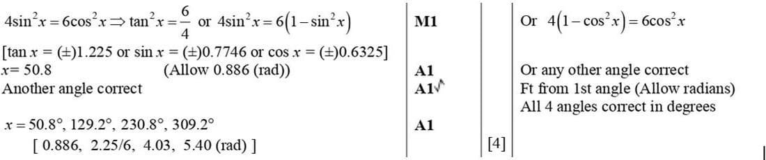 Mark scheme for November 2016 P13 Q3