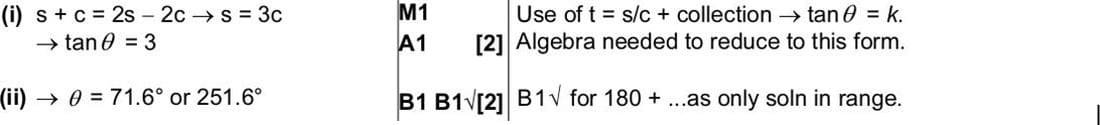 Mark scheme for June 2005 P1 Q3