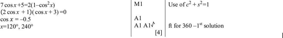 Mark scheme for November 2012 P13 Q3
