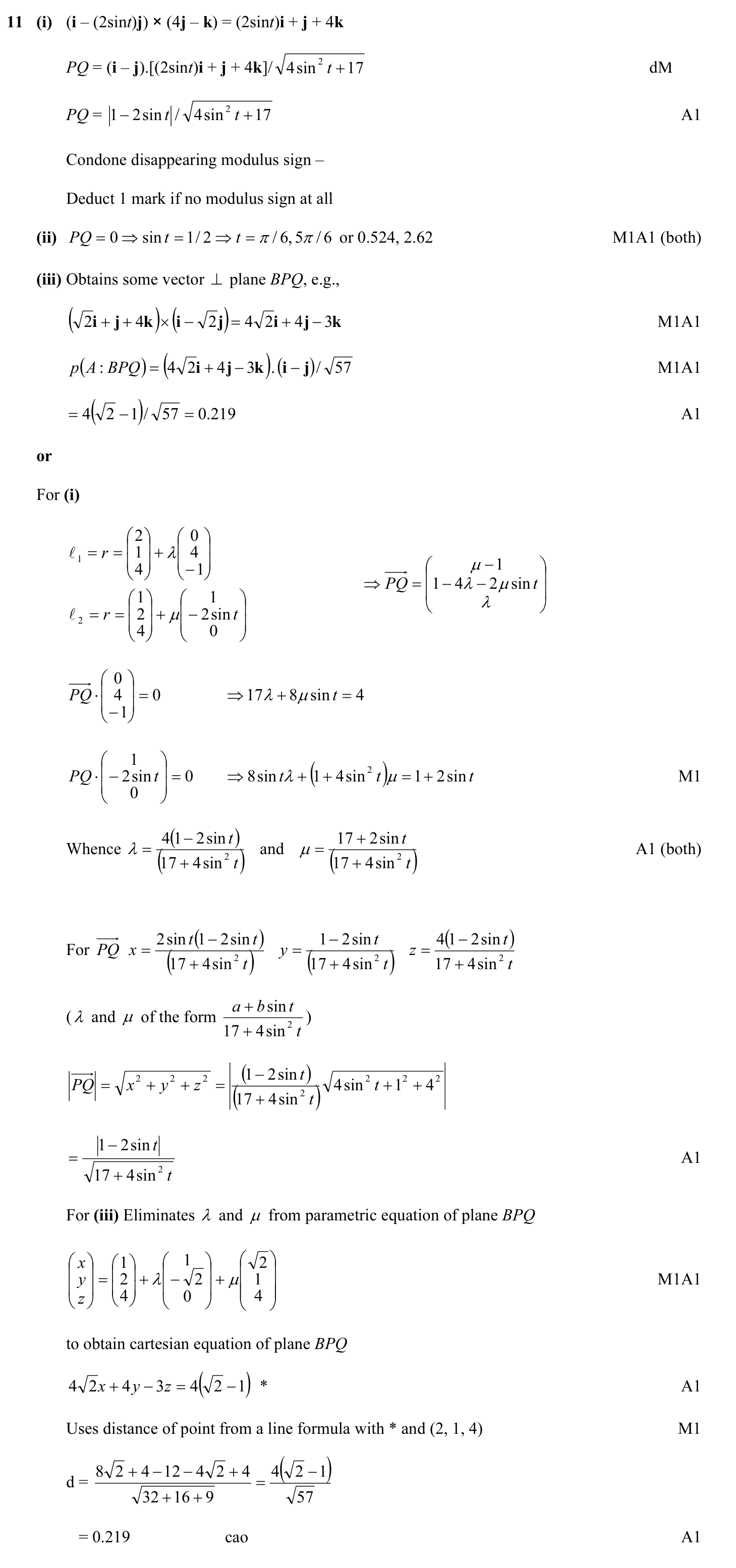9231_s09_qp_1_q11 mark scheme