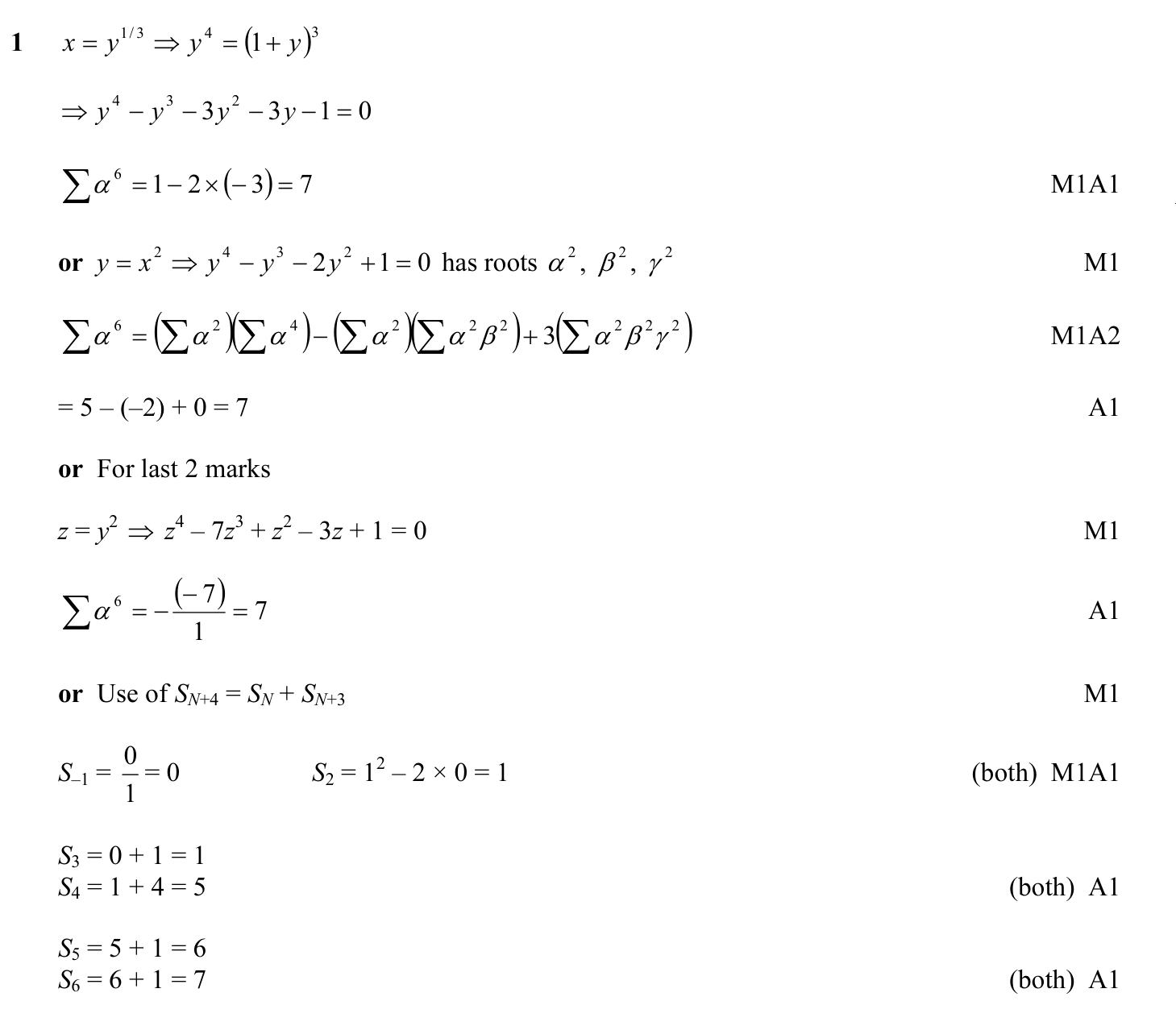 9231_s09_qp_1_q1 mark scheme