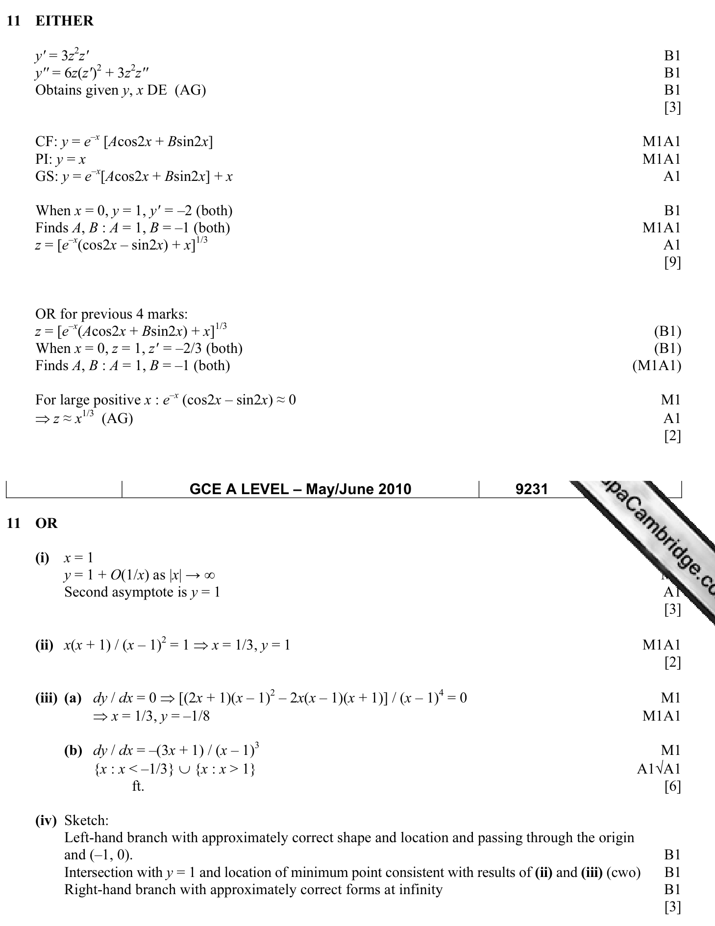 9231_s10_qp_11_q11 mark scheme
