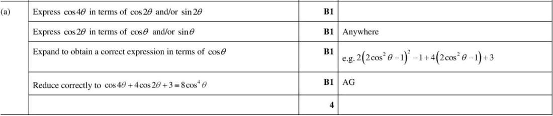 9709 P31 Nov 2022 Q6a mark scheme