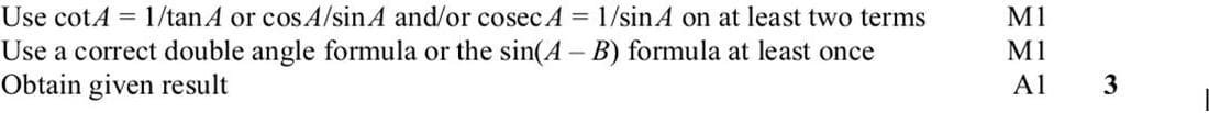 9709 P3 June 2009 Q3i mark scheme