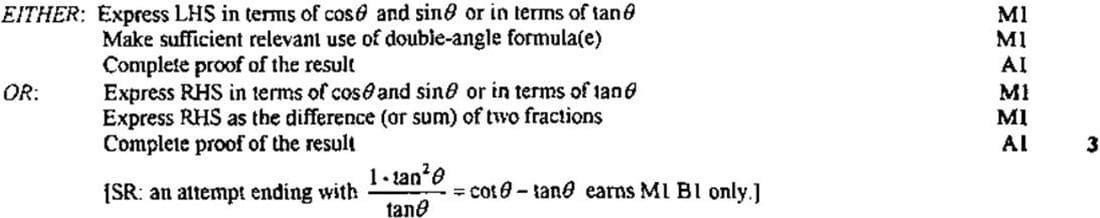 9709 P3 June 2002 Q1 mark scheme