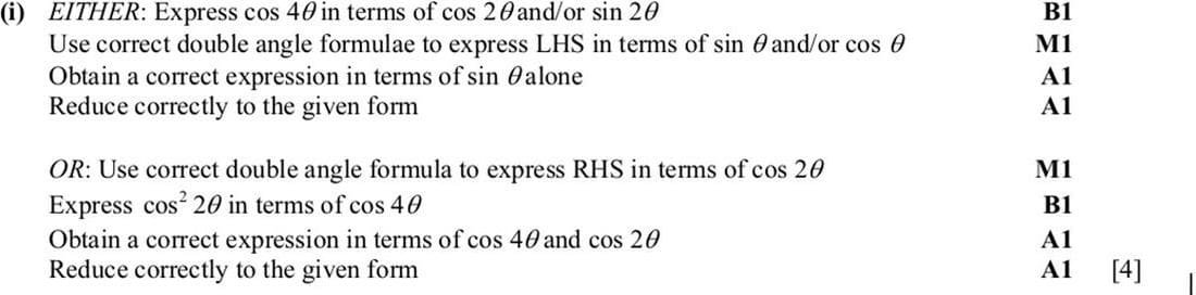 9709 P32 June 2016 Q5i mark scheme