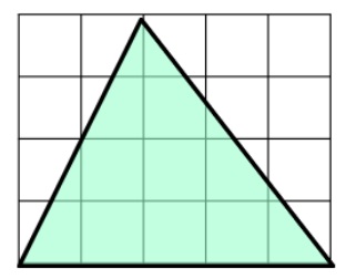 Area of a triangle on a grid