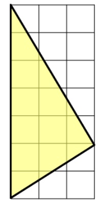 Area of a triangle on a grid